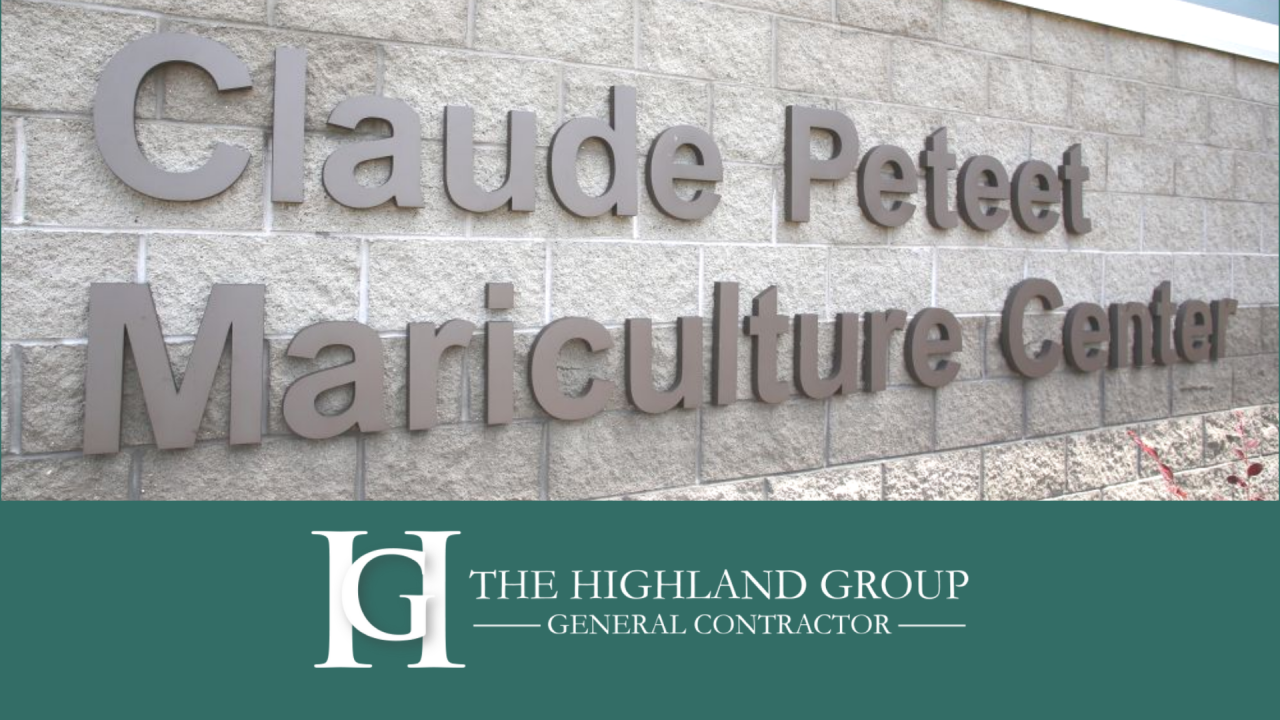 Highland Group Renovates Claude Peteet Mariculture Center